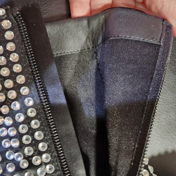 🕺💿💋STUNNING 70s GLAM!💋💿🕺Disco Fever Studio 54 Rhinestone Platform Boots - Picture 11 of 16